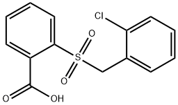 2-(2-氯苄基)磺酰基苯甲酸, 951911-81-2, 结构式