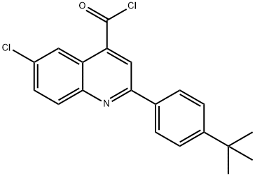 2-(4-叔丁基苯基)-6-氯喹啉-4-甲酰氯, 1160263-21-7, 结构式