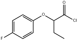 2-(4-fluorophenoxy)butanoyl chloride Struktur
