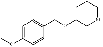 3-[(4-Methoxybenzyl)oxy]piperidine hydrochloride Structure