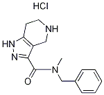 N-Benzyl-N-methyl-4,5,6,7-tetrahydro-1H-pyrazolo-[4,3-c]pyridine-3-carboxamide hydrochloride Struktur