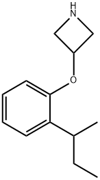 3-[2-(sec-Butyl)phenoxy]azetidine Struktur
