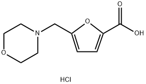 5-Morpholin-4-ylmethyl-furan-2-carboxylic acidhydrochloride Structure