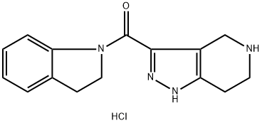2,3-Dihydro-1H-indol-1-yl(4,5,6,7-tetrahydro-1H-pyrazolo[4,3-c]pyridin-3-yl)methanone HCl,1220027-18-8,结构式