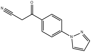 3-Oxo-3-[4-(1H-pyrazol-1-yl)phenyl]propanenitrile Structure
