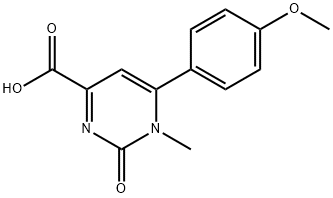 6-(4-Methoxy-phenyl)-1-methyl-2-oxo-1,2-dihydro-pyrimidine-4-carboxylic acid Struktur