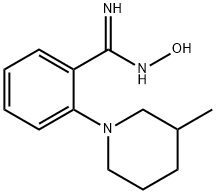 N'-Hydroxy-2-(3-methyl-1-piperidinyl)-benzenecarboximidamide,1021244-20-1,结构式