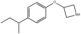 3-[4-(sec-Butyl)phenoxy]azetidine Struktur