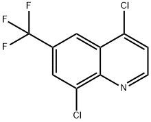 4,8-ジクロロ-6-(トリフルオロメチル)キノリン 化学構造式