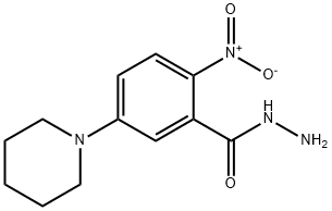 2-Nitro-5-piperidinobenzenecarbohydrazide Structure