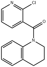 (2-氯吡啶-3-基)(3,4-二氢喹啉-1(2H)-基)甲酮, 545340-46-3, 结构式