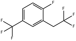 1-フルオロ-2-(2,2,2-トリフルオロエチル)-4-(トリフルオロメチル)ベンゼン 化学構造式