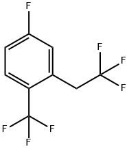 4-Fluoro-2-(2,2,2-trifluoroethyl)-1-(trifluoromethyl)benzene Struktur