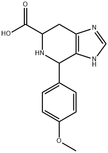 4-(4-Methoxy-phenyl)-4,5,6,7-tetrahydro-1H-imidazo[4,5-c]pyridine-6-carboxylic acid 结构式