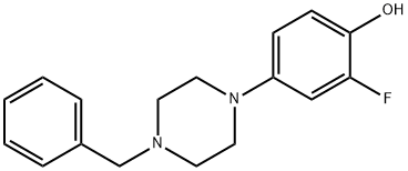 4-(4-Benzyl-1-piperazino)-2-fluorophenol Structure