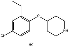 1220030-97-6 4-(4-Chloro-2-ethylphenoxy)piperidinehydrochloride