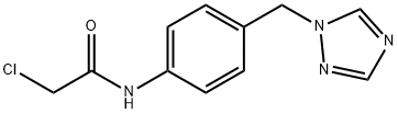 2-氯-N-[4-(1H-1,2,4-三唑-1-基甲基)苯基]乙酰胺, 945298-51-1, 结构式