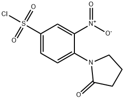 3-硝基-4-(2-氧代吡咯烷-1-基)苯磺酰氯, 331256-60-1, 结构式