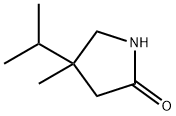 4-异丙基-4-甲基吡咯烷-2-酮 结构式