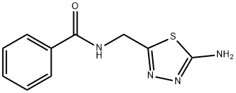 N-[(5-氨基-1,3,4-噻二唑-2-基)甲基]苯甲酰胺, 81837-98-1, 结构式