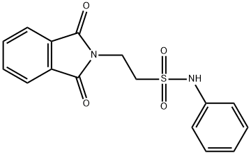 2-(1,3-二氧代异吲哚-2-基)-N-苯基-乙基磺酰胺, 25840-58-8, 结构式