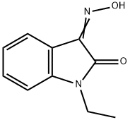 (3Z)-1-Ethyl-1H-indole-2,3-dione 3-oxime Structure