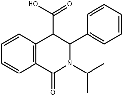 2-Isopropyl-1-oxo-3-phenyl-1,2,3,4-tetrahydroisoquinoline-4-carboxylic acid Structure