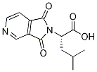 (2S)-2-(1,3-ジオキソ-1,3-ジヒドロ-2H-ピロロ[3,4-C]ピリジン-2-イル)-4-メチルペンタン酸 化学構造式