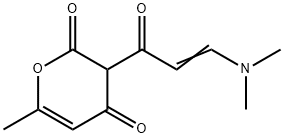 3-[(2E)-3-(二甲基氨基)丙-2-烯酰]-6-甲基-2H-吡喃-2,4(3H)-二酮, 181757-28-8, 结构式