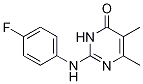 2-[(4-Fluorophenyl)amino]-5,6-dimethylpyrimidin-4(3H)-one Struktur