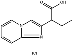 2-Imidazo[1,2-a]pyridin-2-ylbutanoic acid hydrochloride Structure