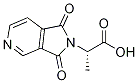 (2S)-2-(1,3-ジオキソ-1,3-ジヒドロ-2H-ピロロ[3,4-C]ピリジン-2-イル)プロパン酸 化学構造式