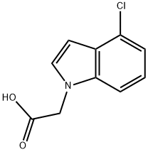 (4-Chloro-1H-indol-1-yl)acetic acid Struktur