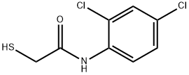 N-(2,4-二氯苯基)-2-硫基-乙酰胺 结构式