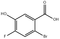 2-溴-4-氟-5-羟基苯甲酸, 91659-19-7, 结构式