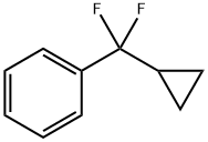 (Cyclopropyldifluoromethyl)benzene Structure