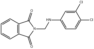 2-[(3,4-二氯-苯基氨基)-甲基]-异吲哚-1,3-二酮,293766-12-8,结构式