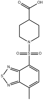1-[(7-Methyl-2,1,3-benzothiadiazol-4-yl)-sulfonyl]piperidine-4-carboxylic acid