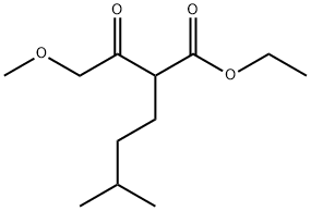 Ethyl 2-(methoxyacetyl)-5-methylhexanoate Struktur