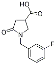 1-(3-FLUOROBENZYL)-5-OXOPYRROLIDINE-3-CARBOXYLICACID Structure