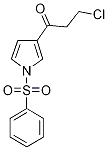 3-Chloro-1-[1-(phenylsulphonyl)-1H-pyrrol-3-ylpropan]-1-one Structure