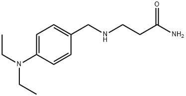 3-{[4-(DIETHYLAMINO)BENZYL]AMINO}PROPANAMIDE Structure