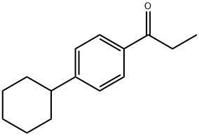 1-(4-シクロヘキシルフェニル)プロパン-1-オン 化学構造式