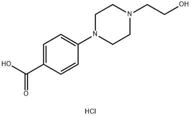 4-[4-(2-HYDROXY-ETHYL)-PIPERAZIN-1-YL]-BENZOIC ACID HYDROCHLORIDE Structure