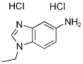 1-エチル-1H-ベンゾイミダゾール-5-イルアミン二塩酸塩 化学構造式