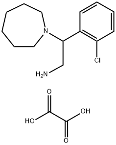 2-AZEPAN-1-YL-2-(2-CHLORO-PHENYL)-ETHYLAMINEHEMIOXALATE 化学構造式
