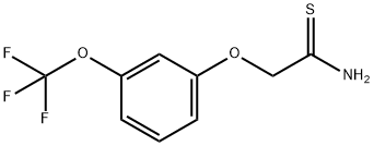 2-[3-(トリフルオロメトキシ)フェノキシ]エタンチオアミド 化学構造式