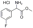 methyl amino(3-fluorophenyl)acetate hydrochloride Structure