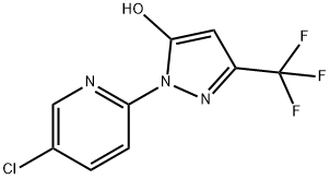 1-(5-クロロ-2-ピリジニル)-3-(トリフルオロメチル)-1H-ピラゾール-5-オール 化学構造式