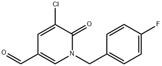1033463-22-7 5-クロロ-1-(4-フルオロベンジル)-6-オキソ-1,6-ジヒドロ-3-ピリジンカルブアルデヒド